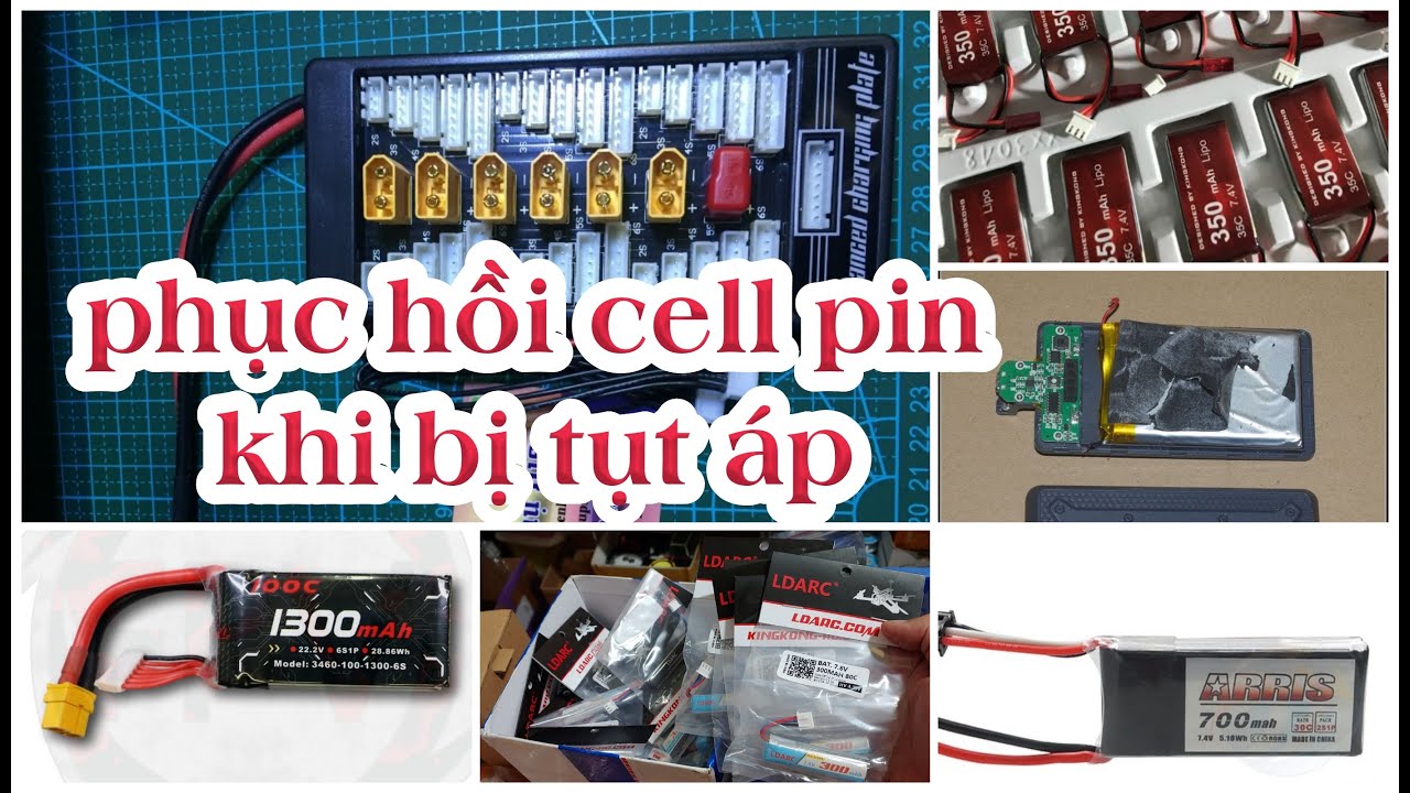 Kích pin cho Cell pin lipo rc ,liion 18650 bên trong cục sạc dự phòng