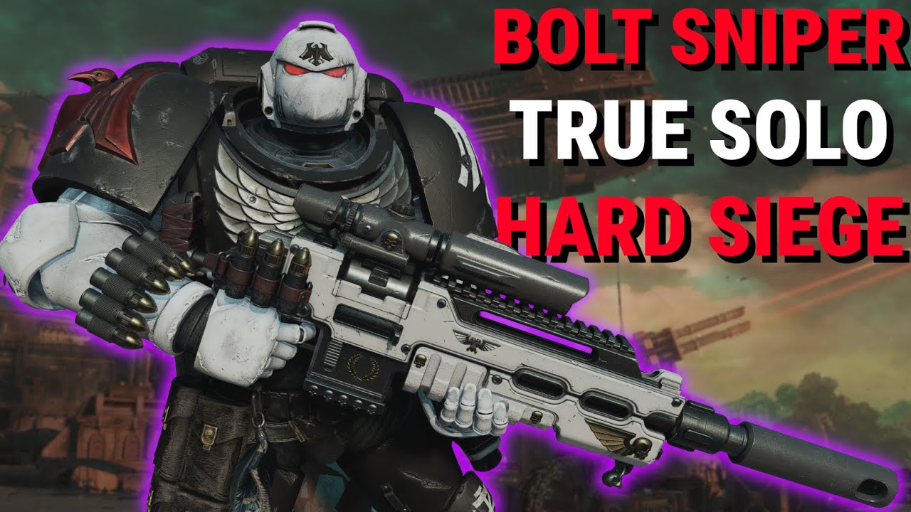 Bolt Sniper DOMINATES Through 15 Waves of Siege - True Solo Hard Siege | Space Marine 2