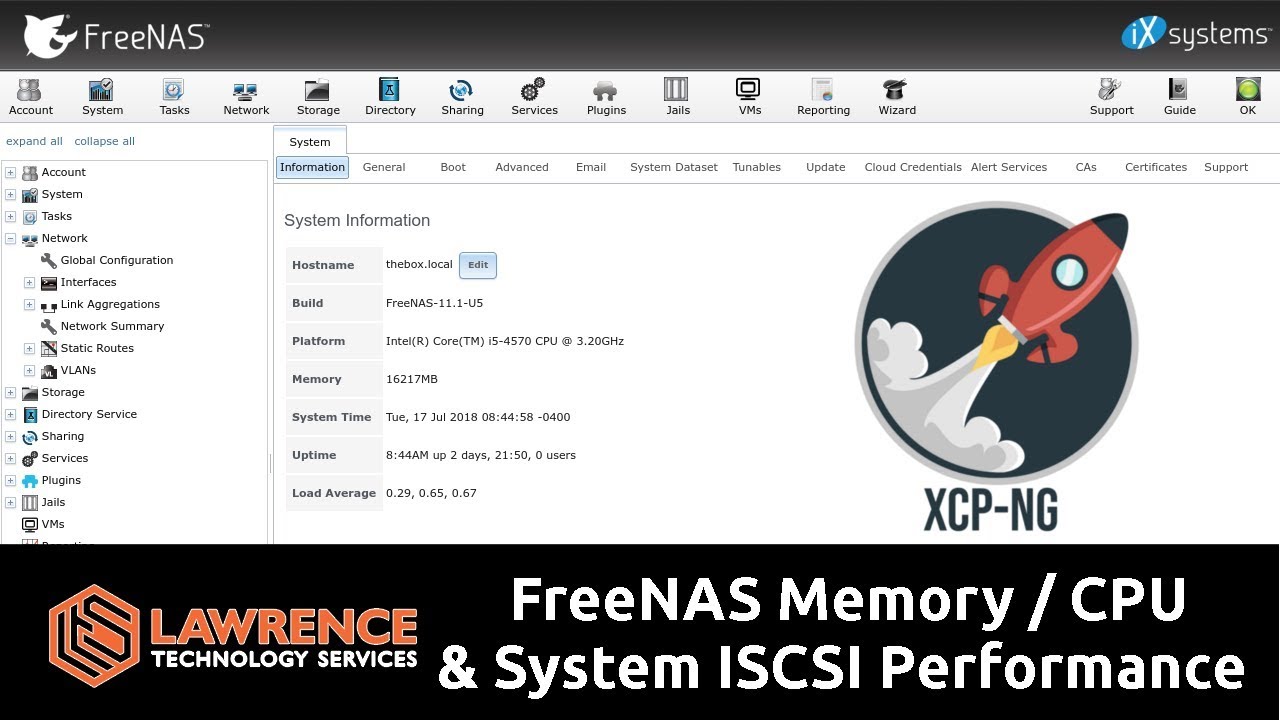 FreeNAS Performance Testing Using Our 16GB / Intel i5-4570 / 36TB Server VIA ISCSI & XCP-NG