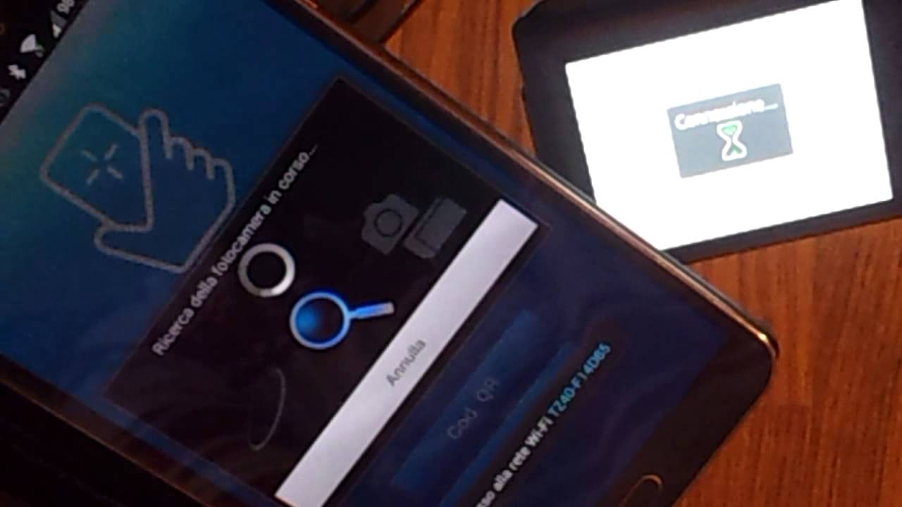 Panasonic Lumix TZ40 collegamento NFC Image APP Android