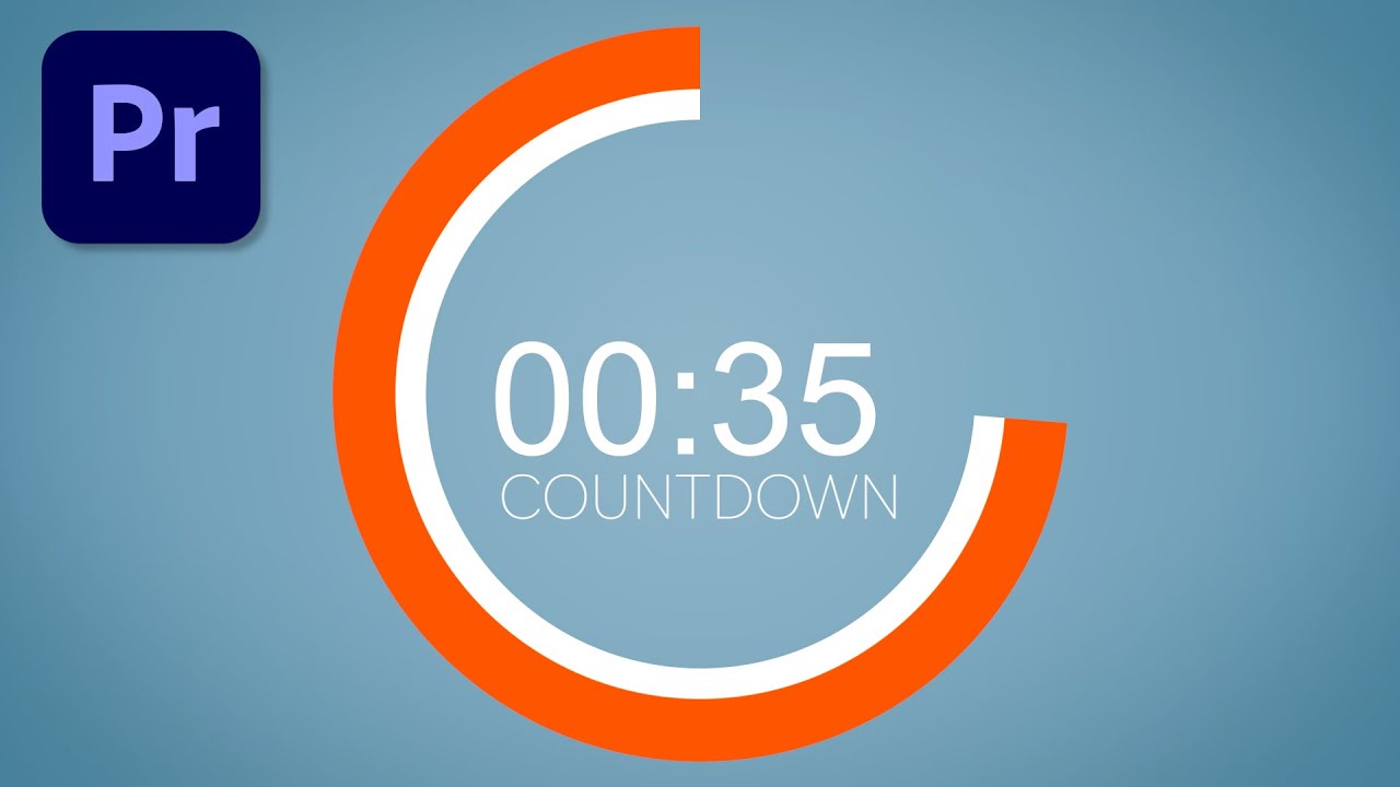 Create an ANIMATED COUNTDOWN TIMER in Adobe Premiere Pro.