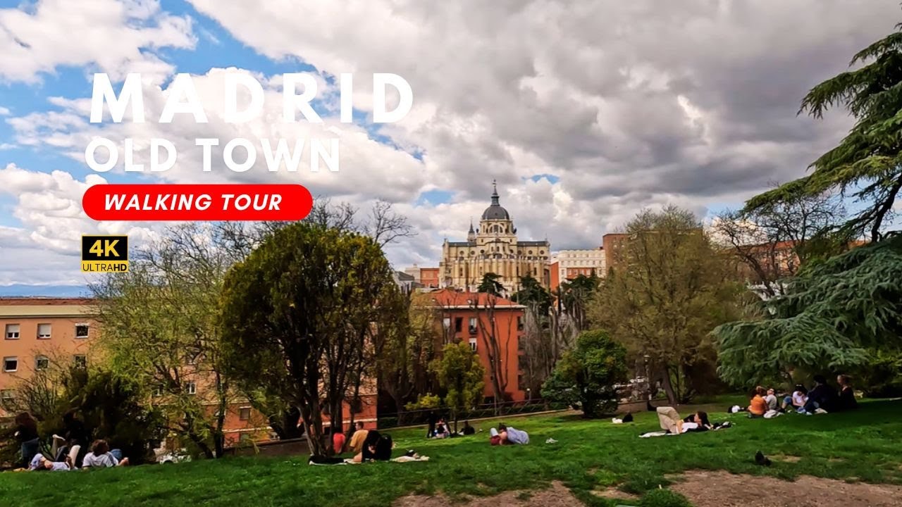 Exploring the Heart of Old Madrid | La Latina to Royal Basilica & Historic Gardens | 4K Walking Tour