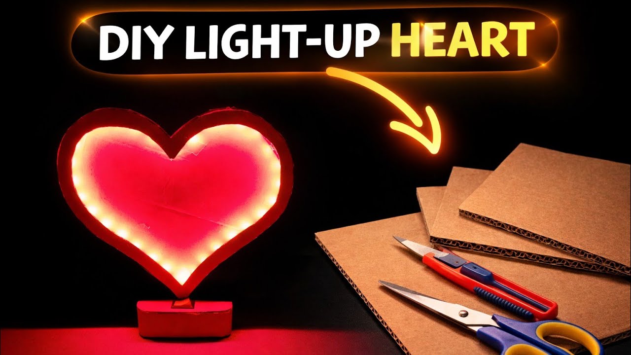 DIY light-up heart