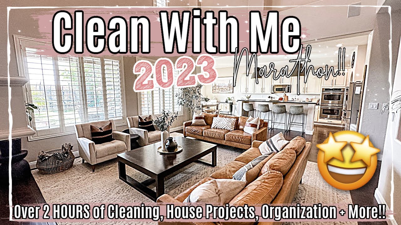 SPRING CLEAN WITH ME MARATHON 2023 - Over 2 Hours of INSANE Speed Cleaning Motivation & Homemaking