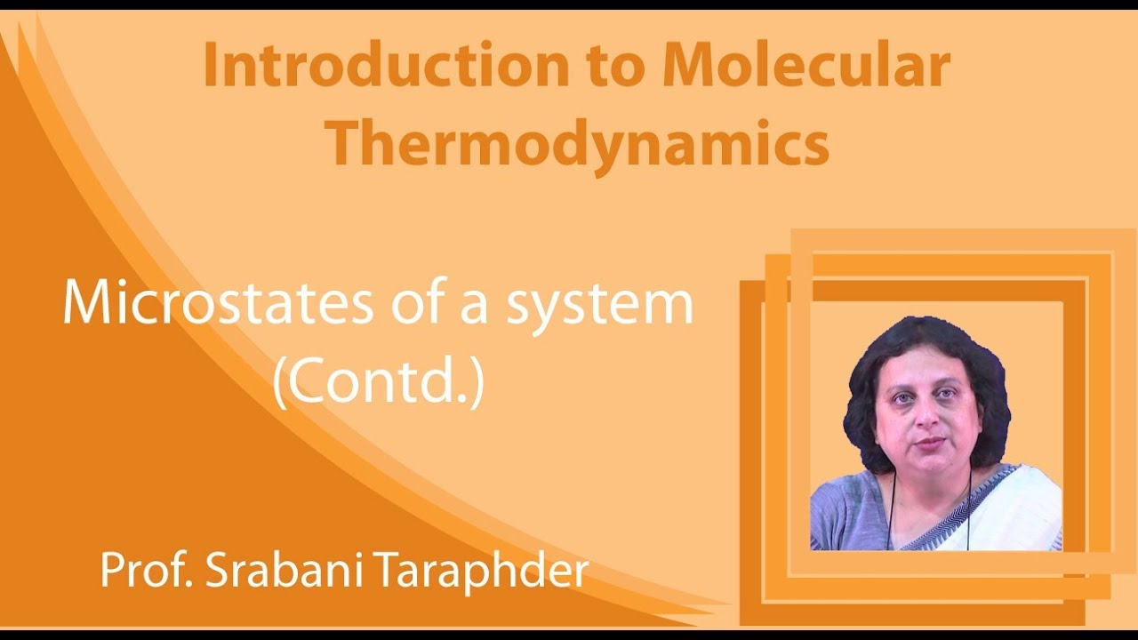 Lecture 6: Microstates of a System (Contd.)