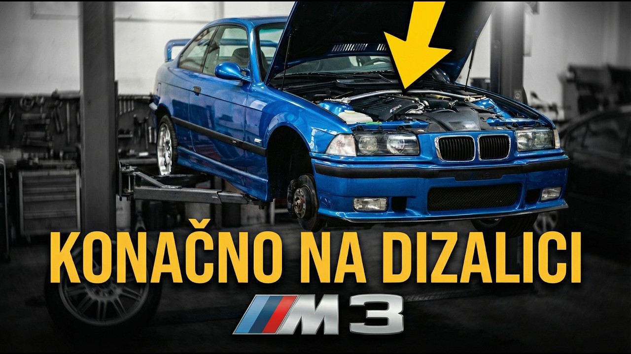 M3 E36 konačno na dizalici… kreću pravi radovi