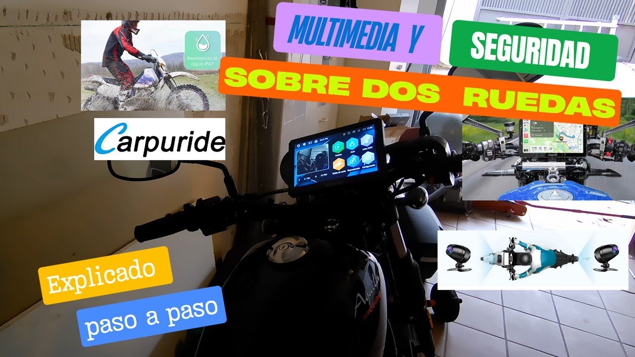 Carpuride W712D: multimedia y seguridad para moto