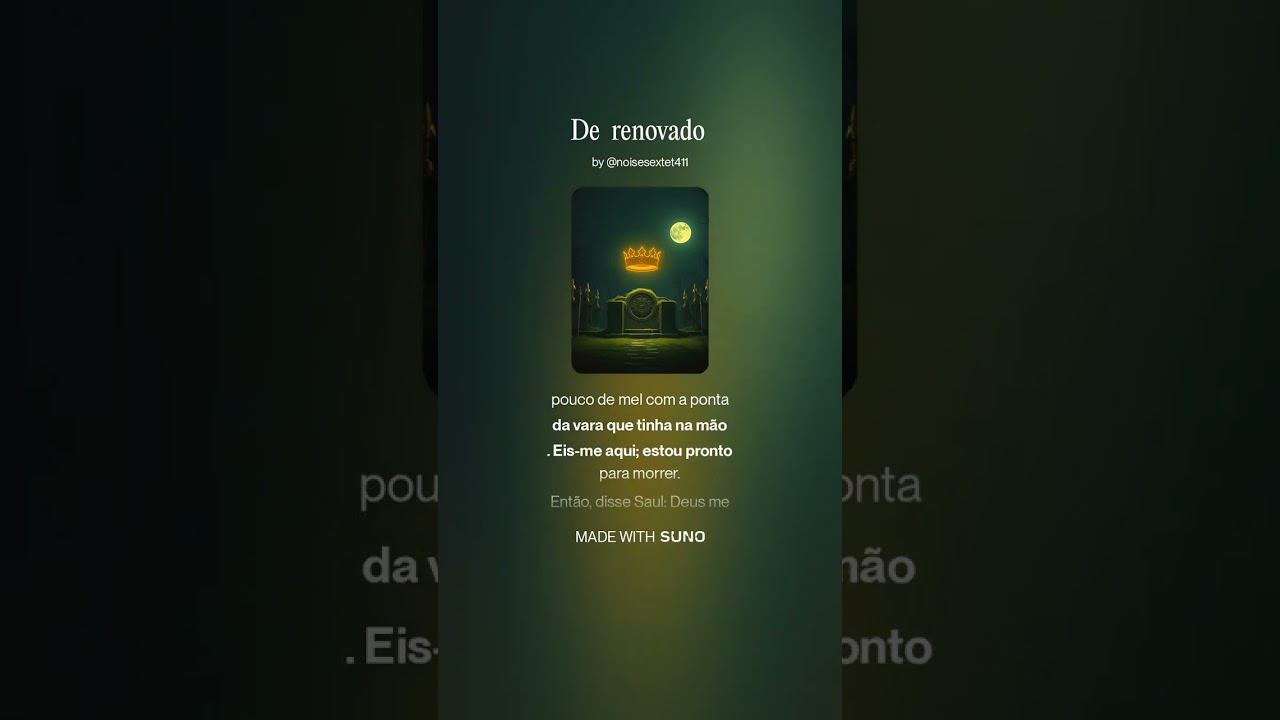 14 de renovado trap Bíblia cantada 1samuel 14 : 27 - 52
