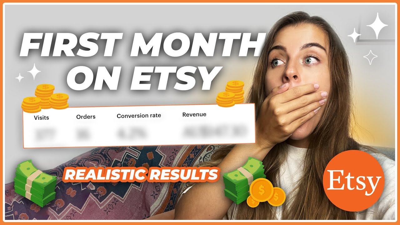 Первый месяц на Etsy: продажа цифровых загрузок // РЕАЛИСТИЧНЫЕ результаты и советы для новичков! 💸✨