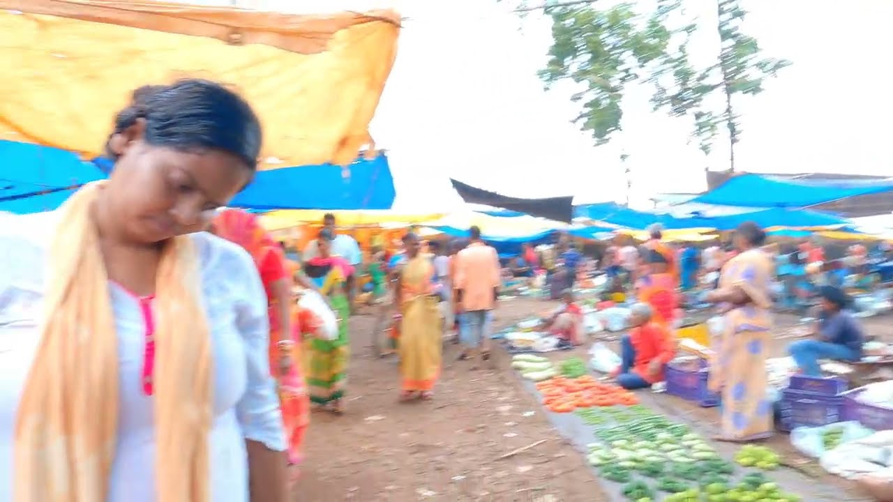 India walk tour | Walking In India | Barbil, Keonjhar, Odisha | weekly market barbil railway station