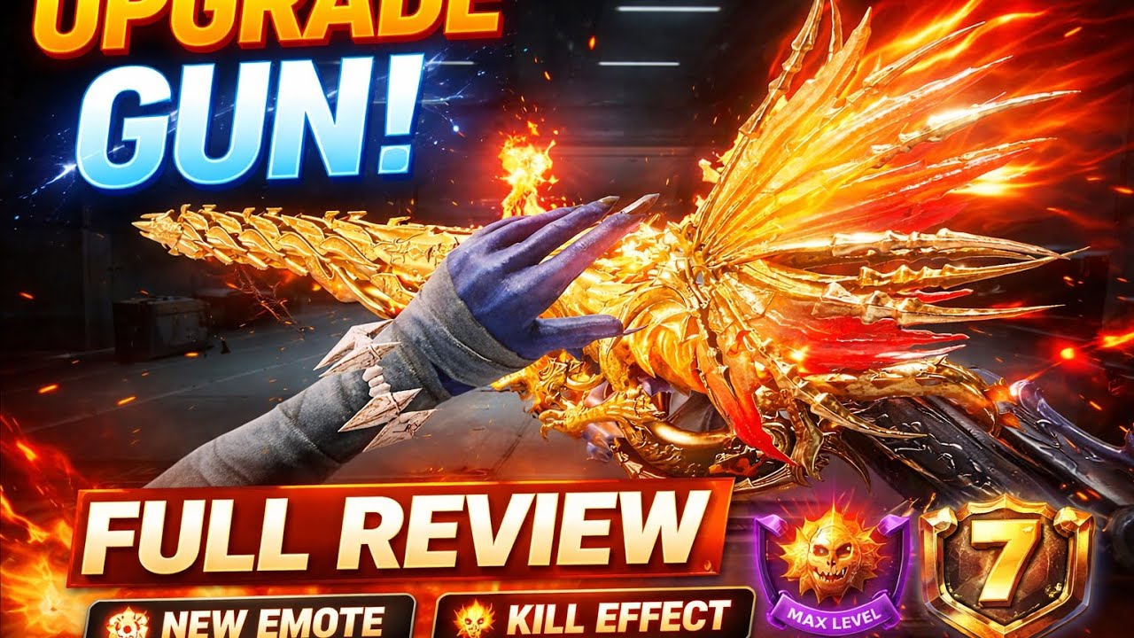 Upgrade Gun Level 1 to Max + Emote Effect 😍 Full Review