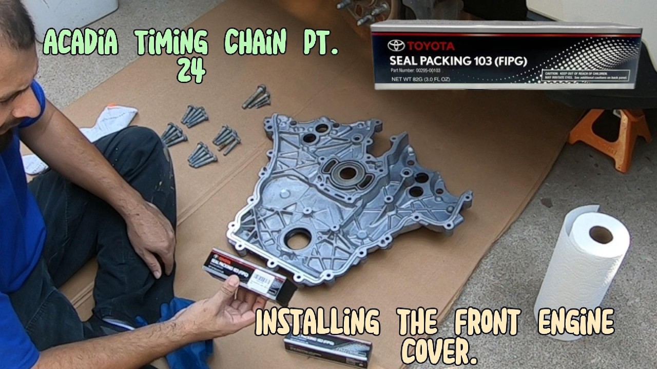 Acadia 2014 Timing Chain 3.6L replace bolt by bolt part 24