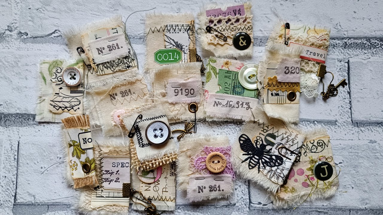 CREATE Unique Junk Journal Page Tabs From SCRAPS