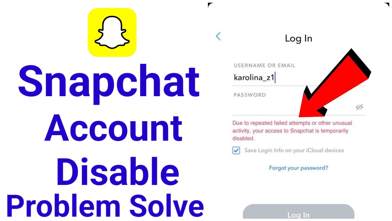 snapchat account temporarily disabled fix / snapchat ki id disable ho jaye to kya kare