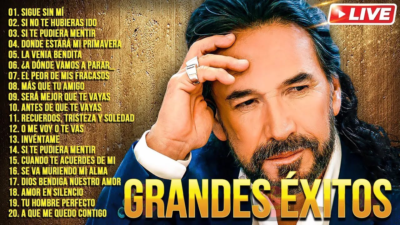 🔥 MARCO ANTONIO SOLÍS | 20 Grandes Éxitos Románticos Enganchados
