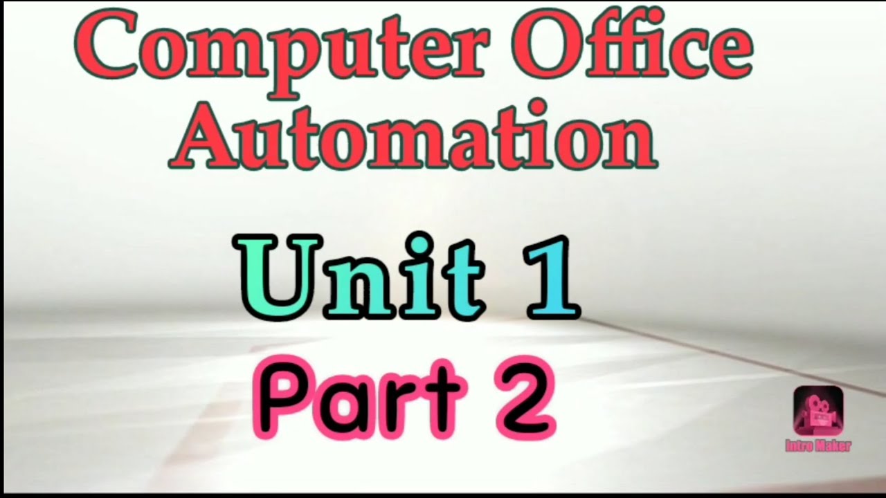 Computer office automation Unit 1(part 2)|| #TNtechnicalexams