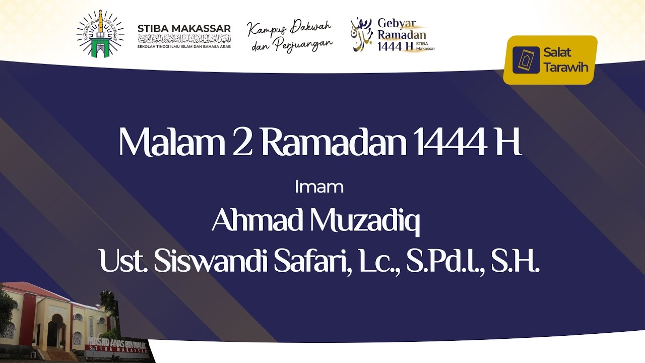 SALAT TARAWIH 2 RAMADAN 1444 H