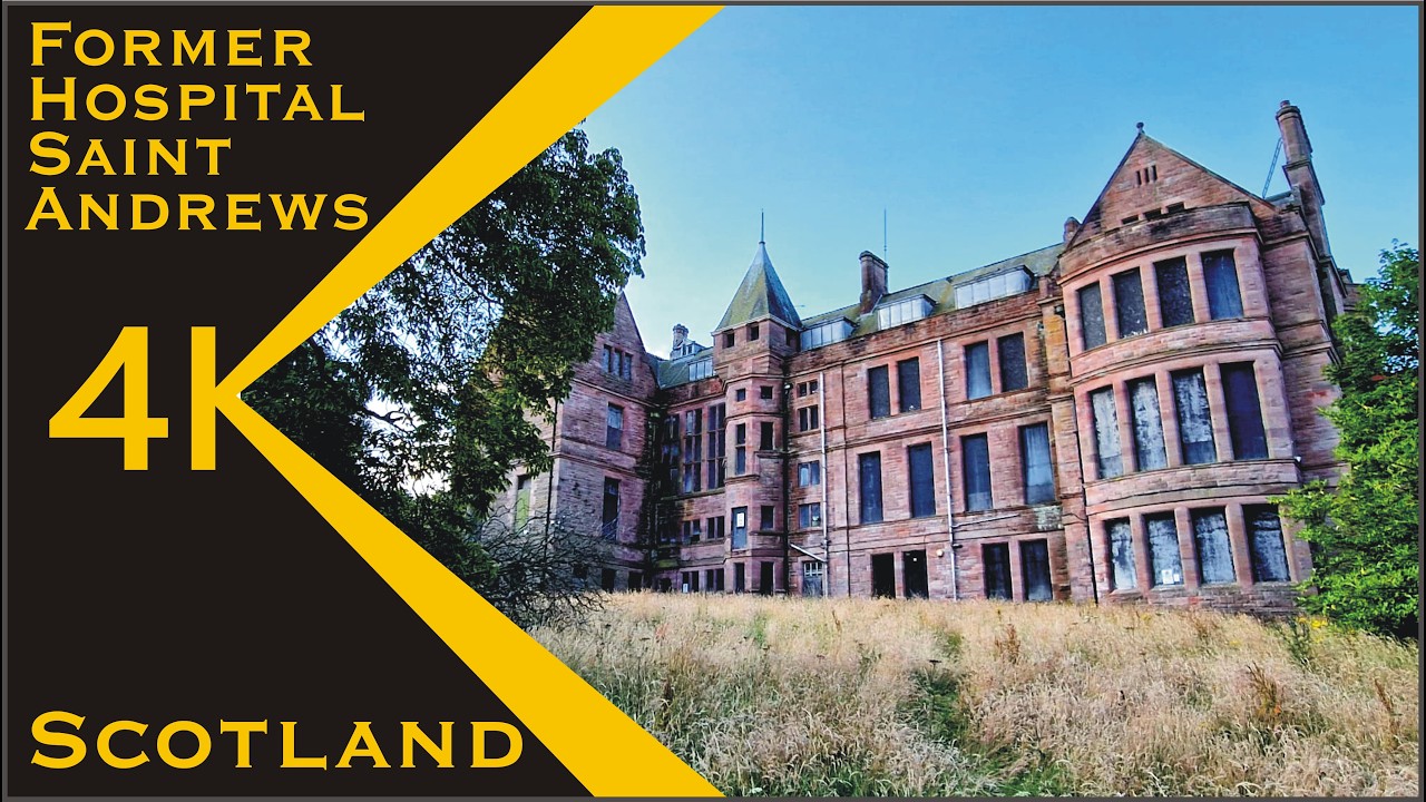 4K Drone footage, Former [...] Hospital, Craigtoun Park, St. Andrews, Scotland