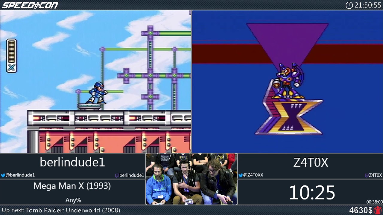 Mega Man X - Any% by berlindude1 and Z4T0X | SpeedCon 2019