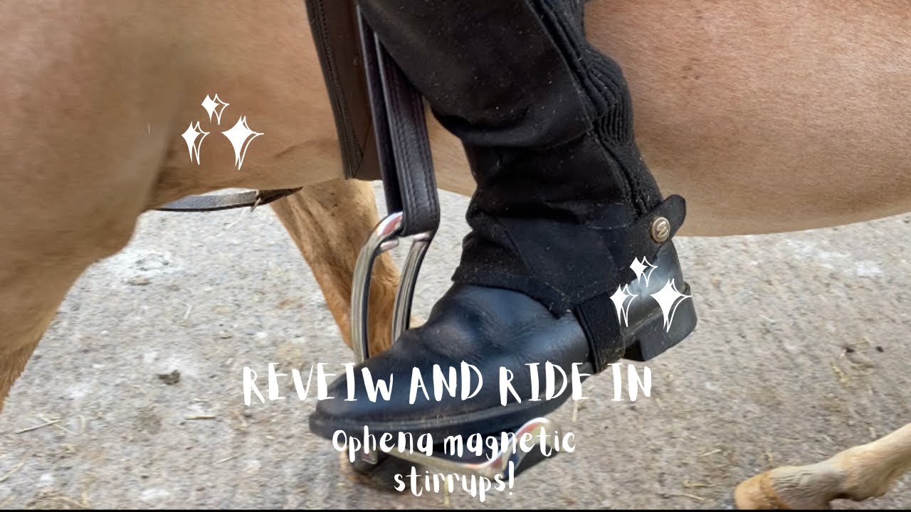 RIDE AND REVIEW ON OPHENA MAGNETIC STIRRUPS 🧲 !  | PIXEL THE PALOMINO