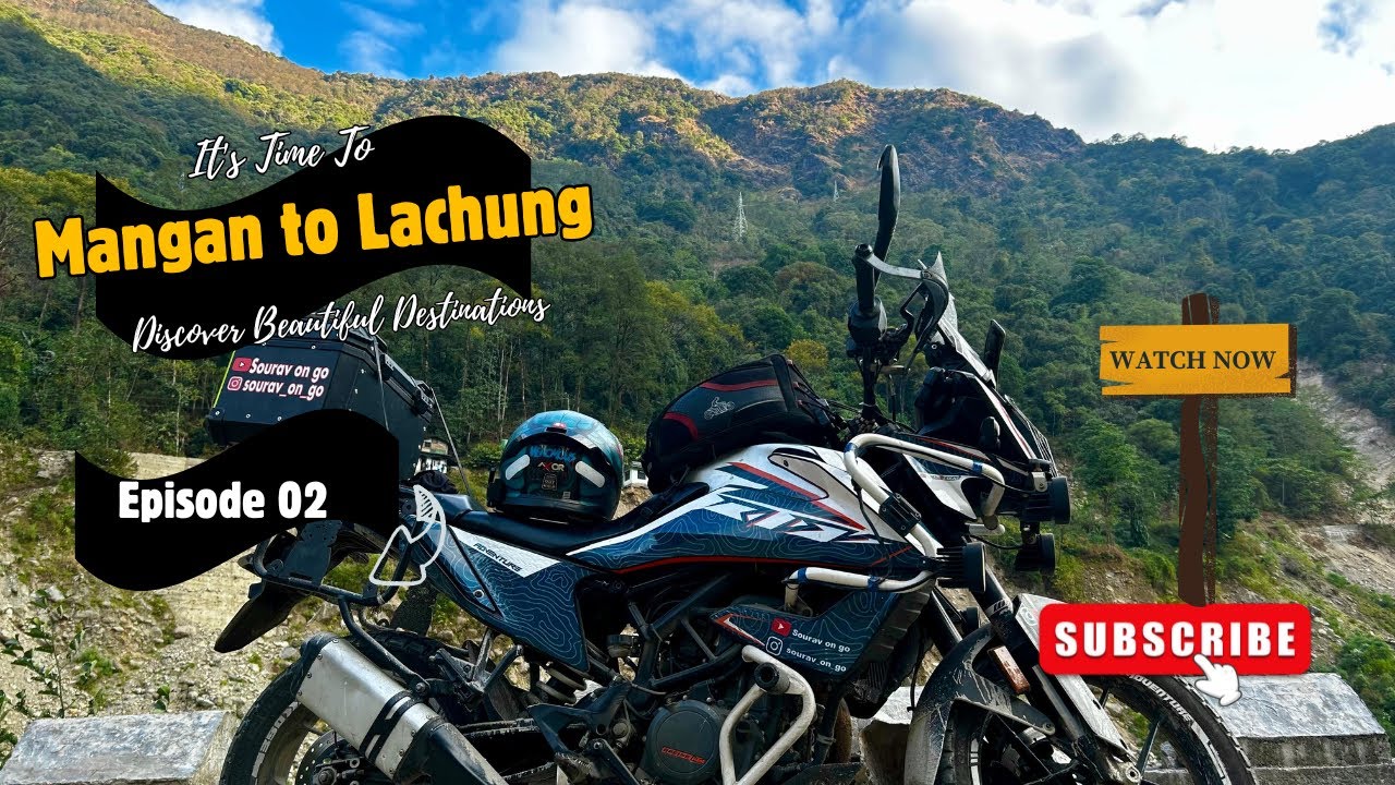 Episode -2 || Mangan To Lachung || North Sikkim Tour|| Winter Bike Ride to Sikkim #ktmadventure390