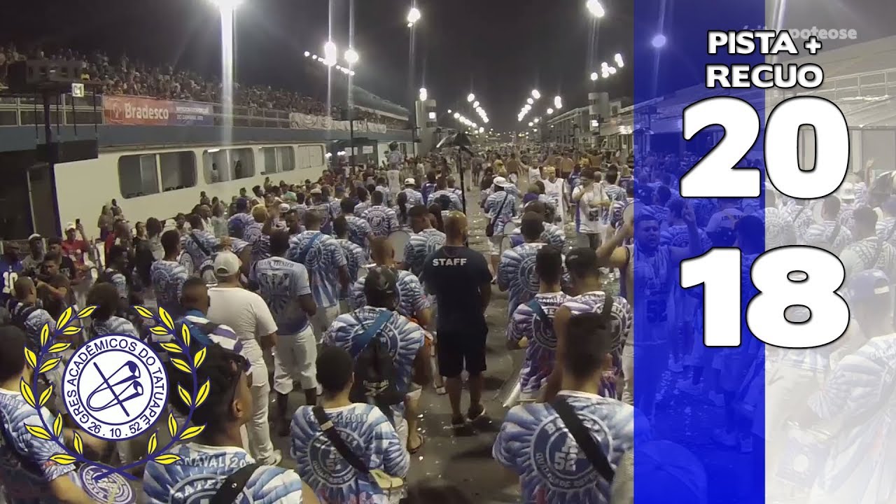 Bateria Tatuapé 2018 - Pista e recuo - Apoteose Visita Anhembi