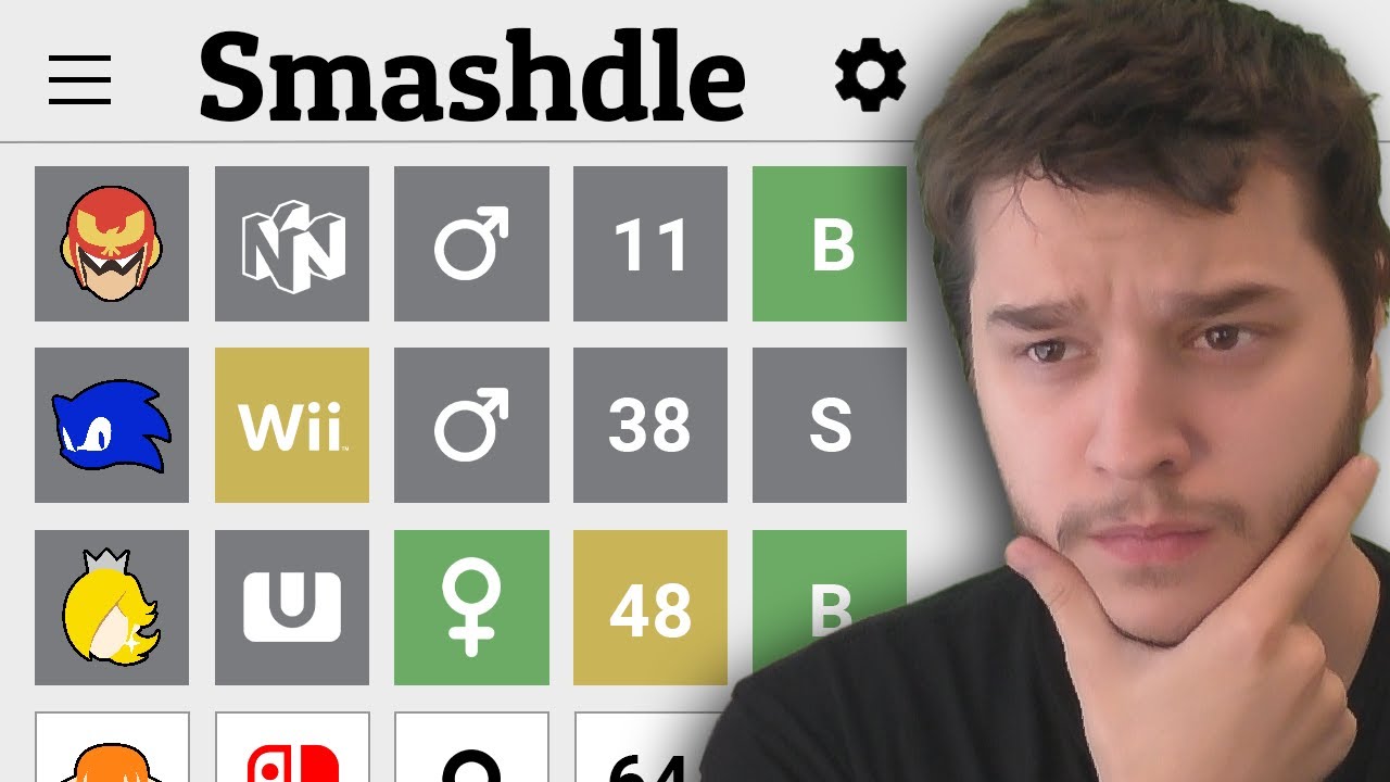 Профессиональный игрок в Smash Bros. опозорился в игре Smash Wordle...
