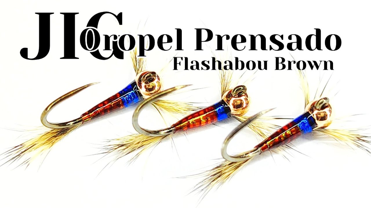 Montaje de moscas: perdigón Oropel Prensado Flashabou. Tutorial.