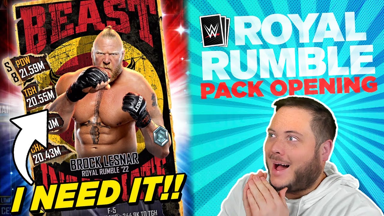 Opening Royal Rumble Tier Packs Until I Get BROCK LESNAR!! | WWE SuperCard