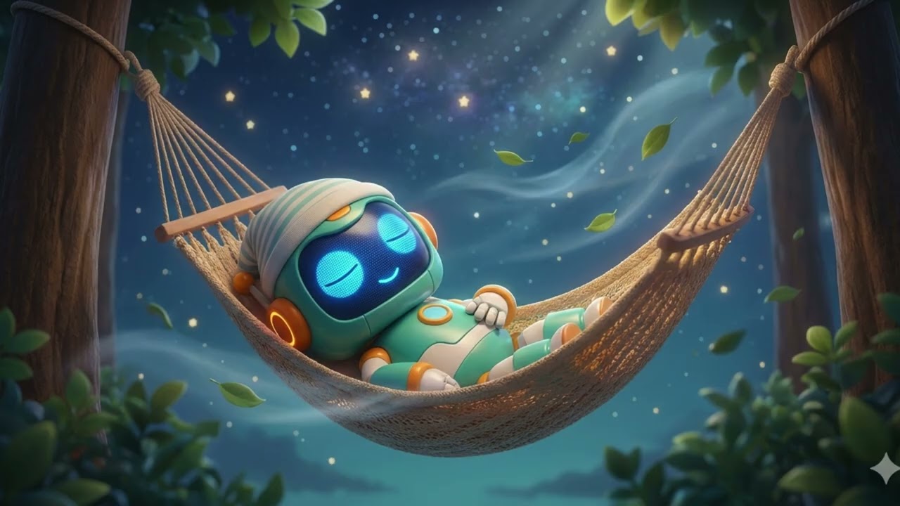 Hora de Dormir com o Robô: Canções de Ninar e Sons Relaxantes #cançãodeninar #musicainfantil