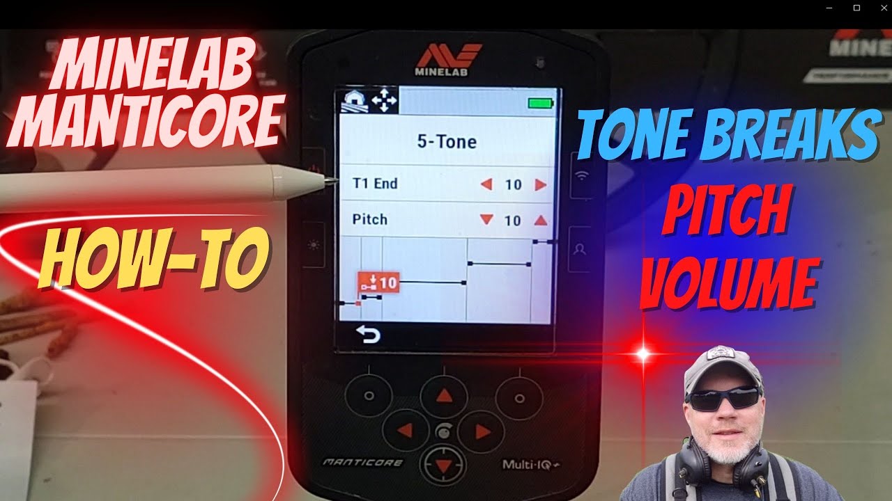 Minelab Manticore для начинающих — паузы в тоне, высота тона, громкость тона, обучающее видео!