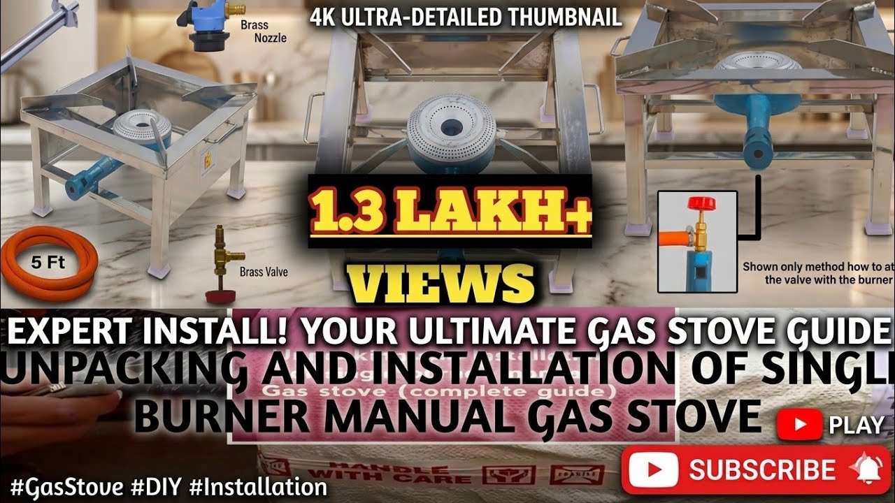 UNBOXING AND INSTALLING SINGLE BURNER HIGH PRESSURE GAS STOVE ll LPG STOVE ll DIY (Complete Guide)