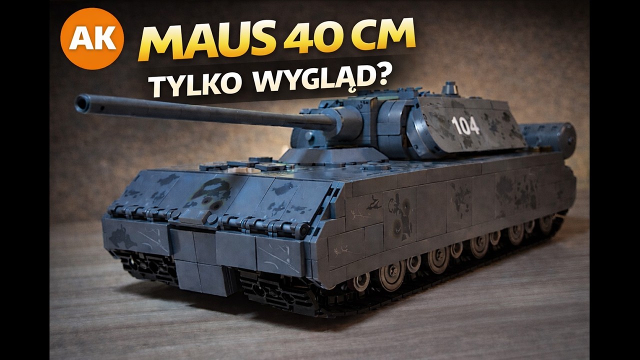 BEZ KLEJU NIE PODCHODŹ! 🔥CZOŁG MAUS -  40 cm z AliExpress – klockowa mina?