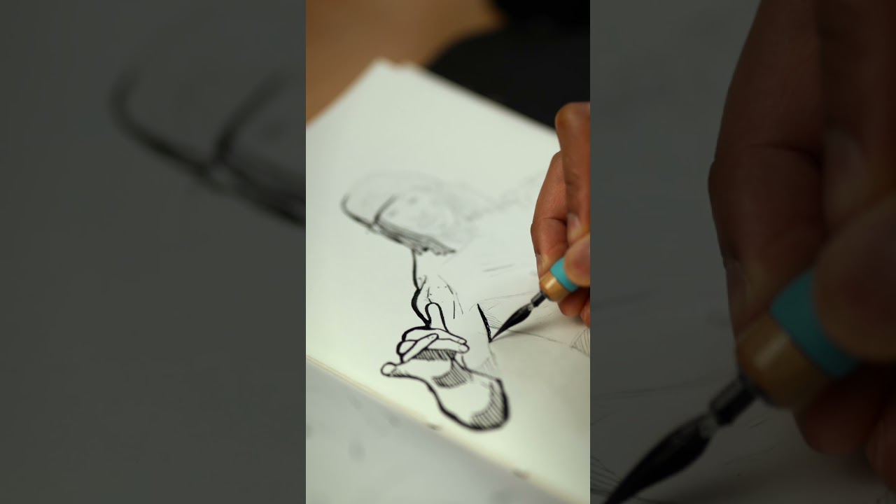[ASMR] Drawing Keith Lee As Bruce Lee (AR Drawing App) | #ARDrawing #ARDrawingApp