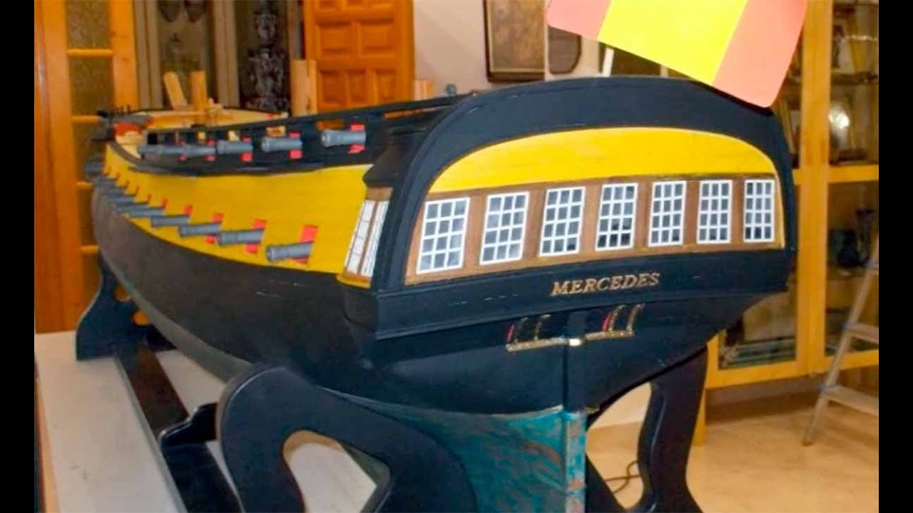 Espectacular modelo de la Fragata Mercedes