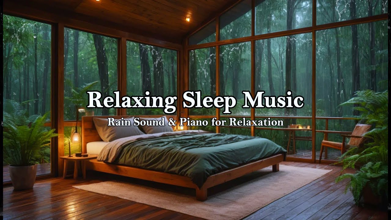 Deep Sleep Fast With Rain Sounds And Calm Piano For Bedtime