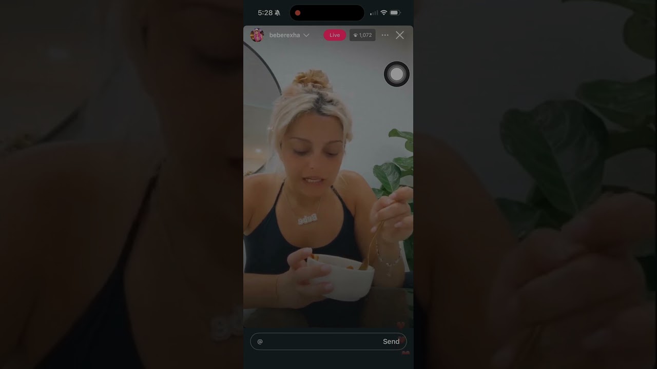Bebe rexha instagram live