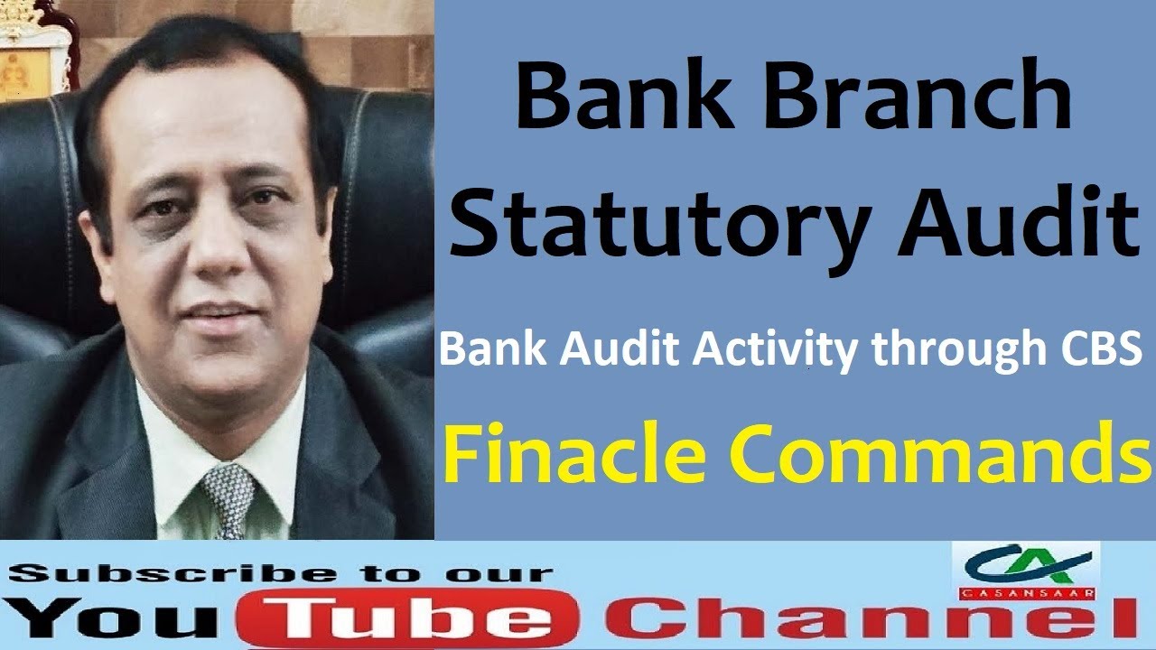 Finacle Commands for Bank Branch Audit | Bank Audit Activity through CBS - Finacle Commands |Finacle