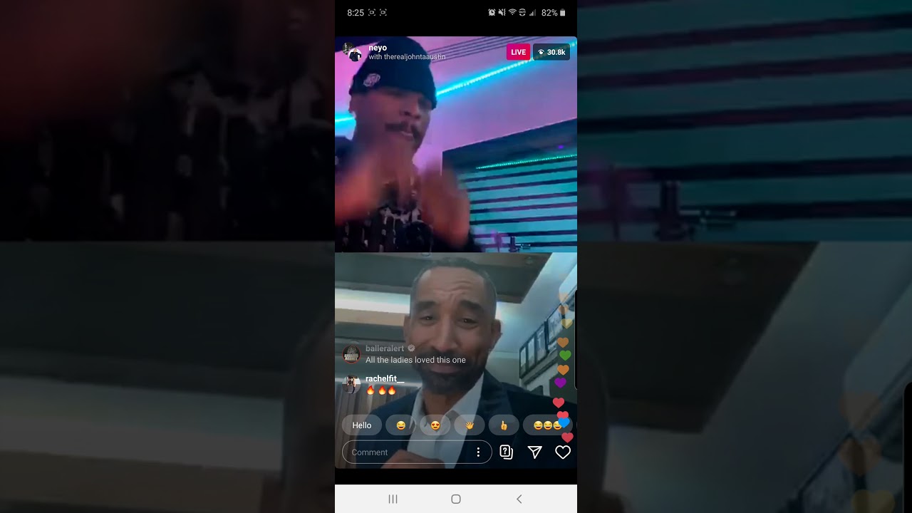 Neyo vs Johntá Austin Pt. 1 (IG Live 3.29.2020)  Live commentary included
