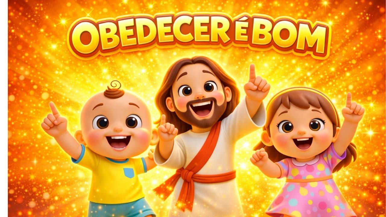 OBEDECER É BOM! 🎶 | Música Infantil Cristã Educativa | Pequenos com Jesus