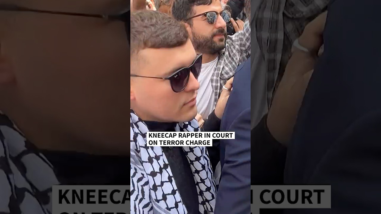 Kneecap rapper in court on terror charge over Hezbollah flag | AFP #shorts