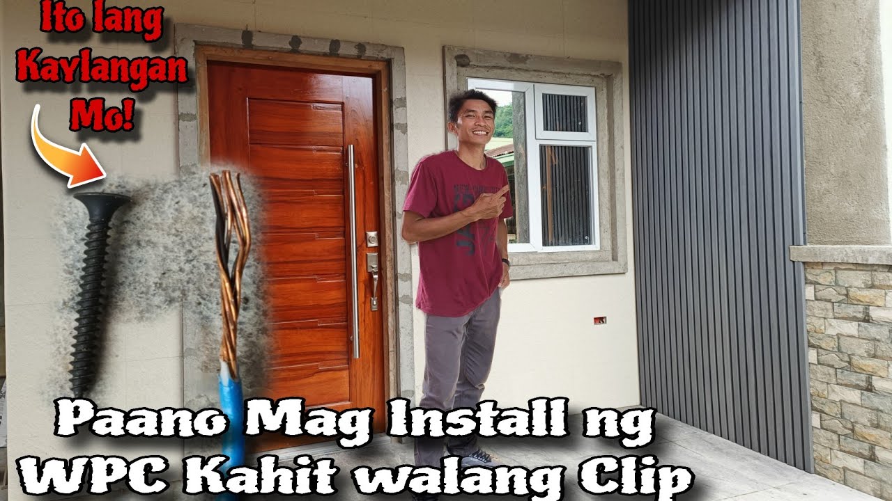 Paano Mag Install ng Wall Fluted Panel o WPC kahit walang Panel Clip