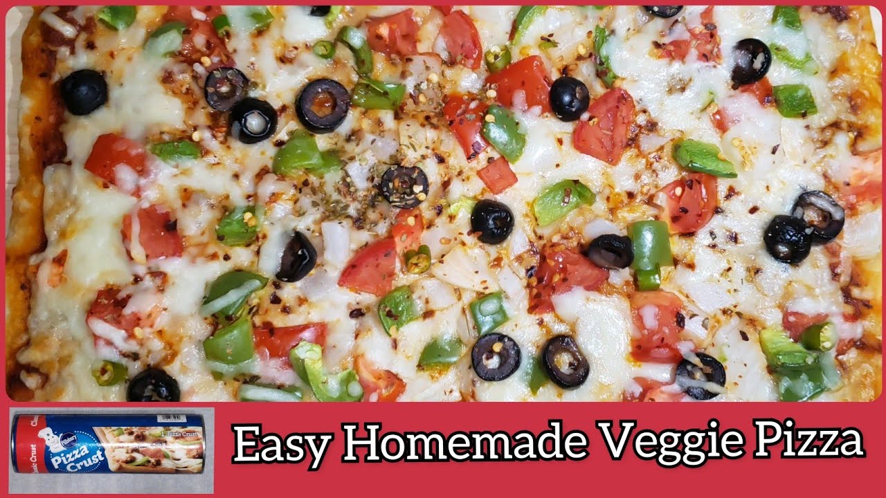 Simple & Delicious Homemade Veggie Pizza | Pillsbury Pizza Dough