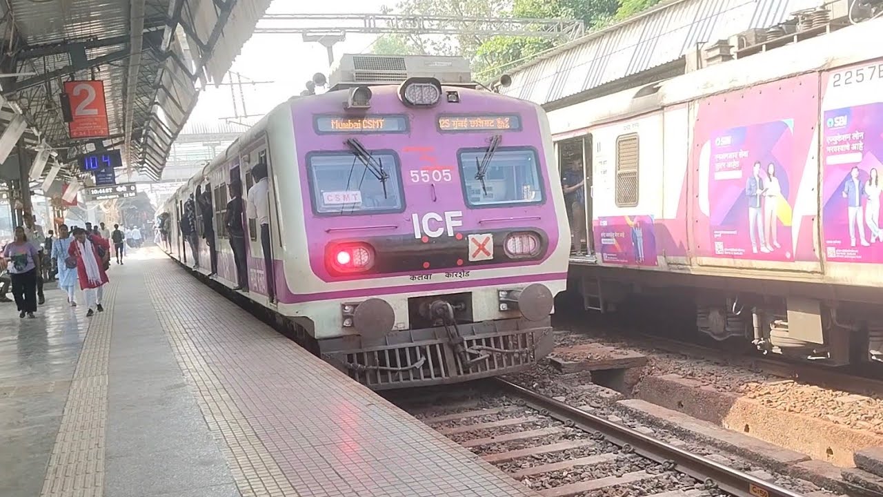 Mumbai local train journey video | Train videos Indian railways station latest 