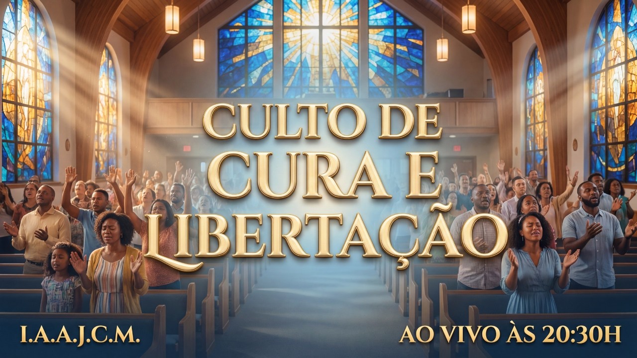 CULTO DE CURA E LIBERTAÇÃO AO VIVO ÀS 20:30H | I.A.A.J.C.M. | Milagres, Oração Forte e Poder de Deus