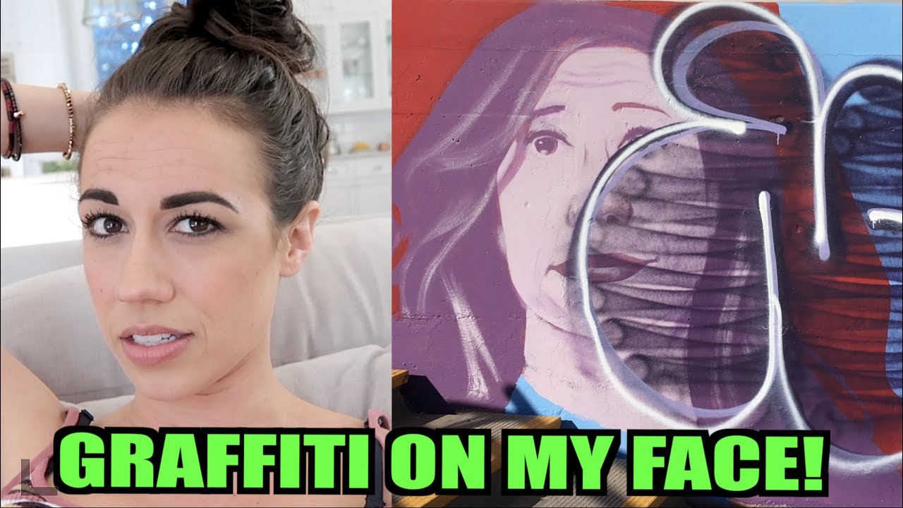 SOMEONE GRAFFITIED MY FACE! :(