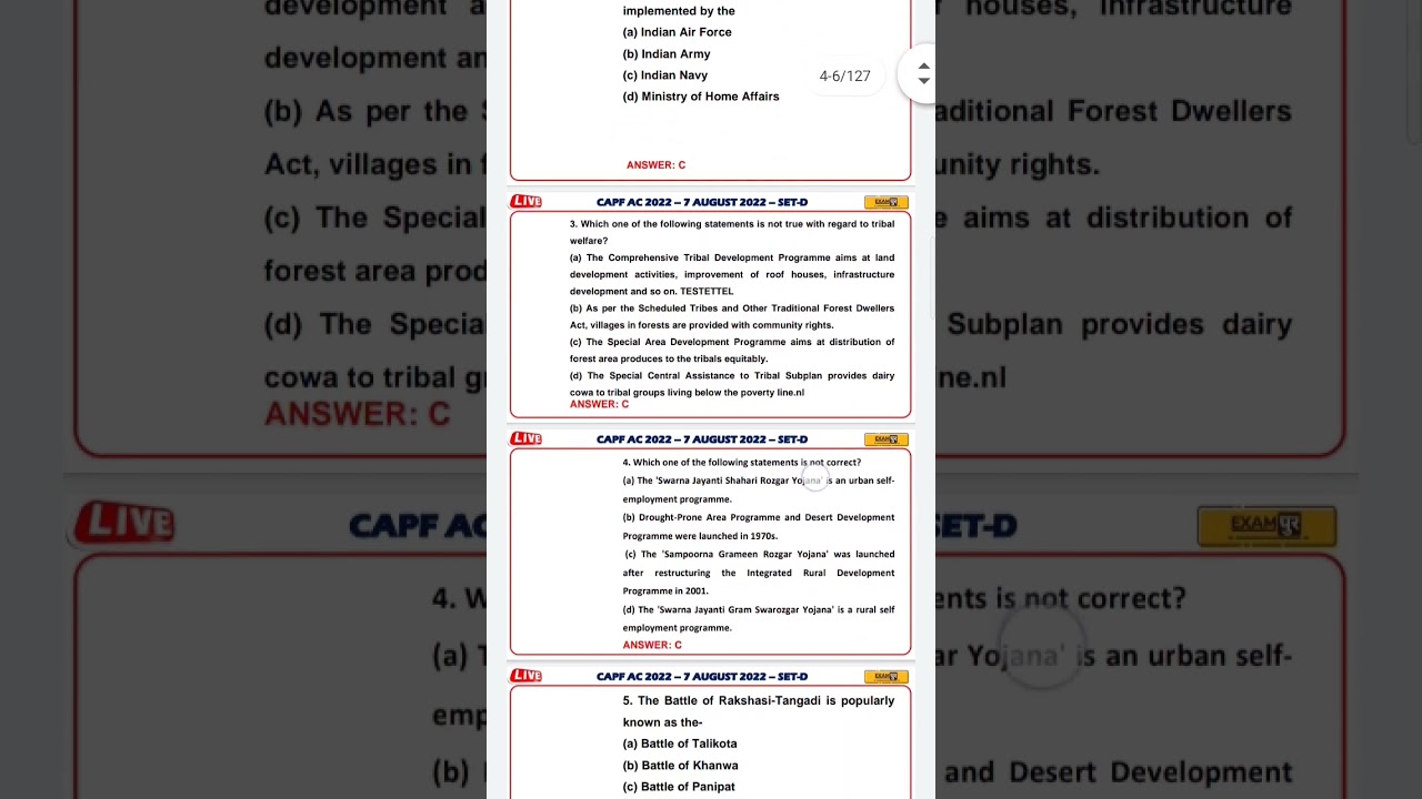 CAPF AC 🥵2022 paper with solution#capfac2022