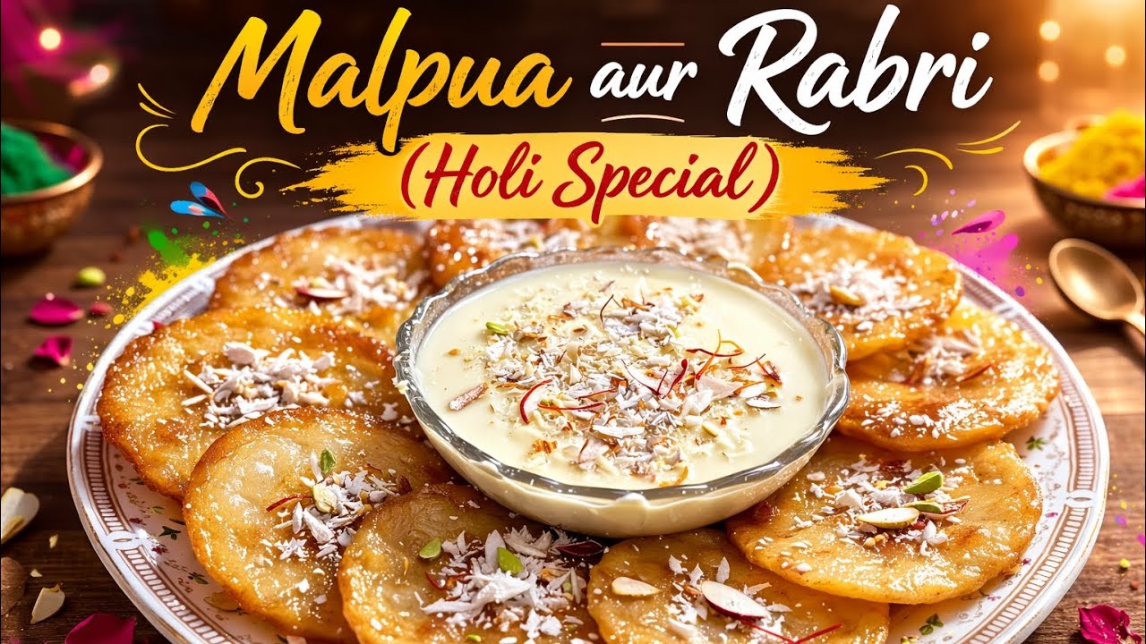 Instant Easy Malpua Rabri Recipe | No Fail Method | Holi Special 🫟 | मालपुआ रबड़ी | Mannu ki Rasoi