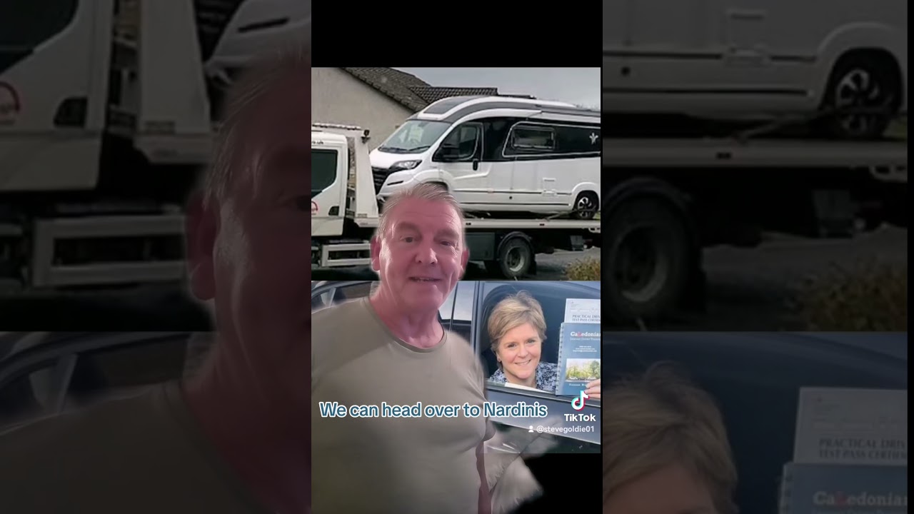 #nicolasturgeon #humzayousaf#snp#camper #campervan#petermurrell #pickmeup#wemyssbay #largs#fishtea