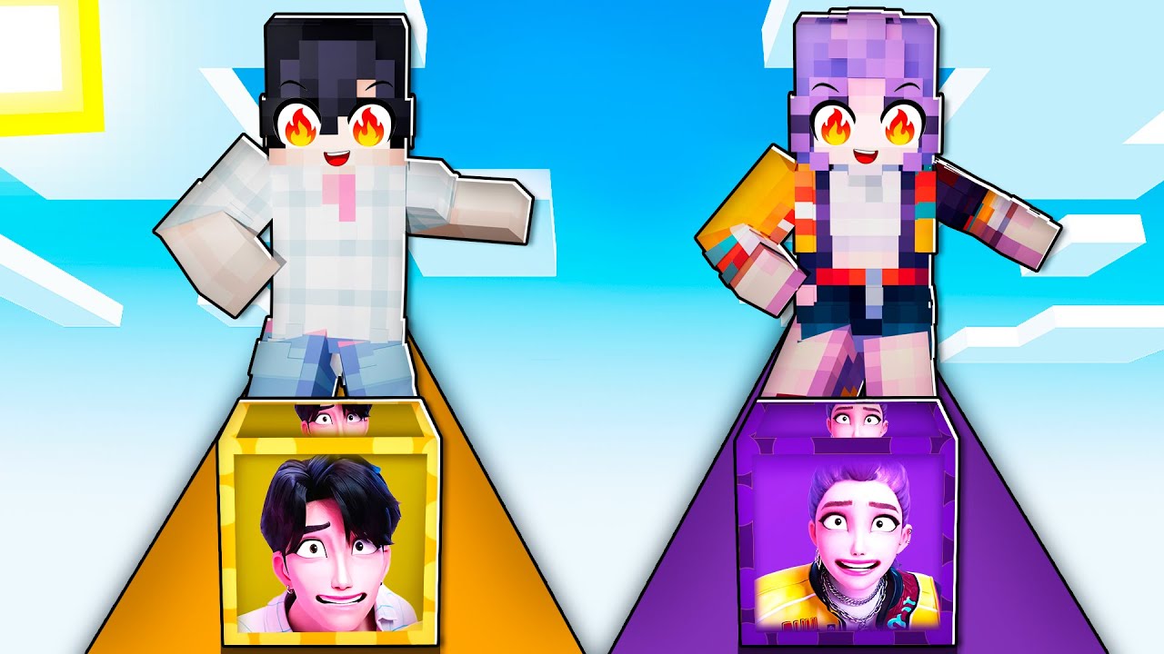 RUMI vs JINU LUCKYBLOCKS en MINECRAFT! 😱